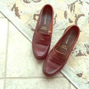 Leather penny loafers